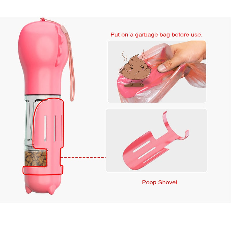 Pet Water Bottle Feeder Bowl Portable Drinking