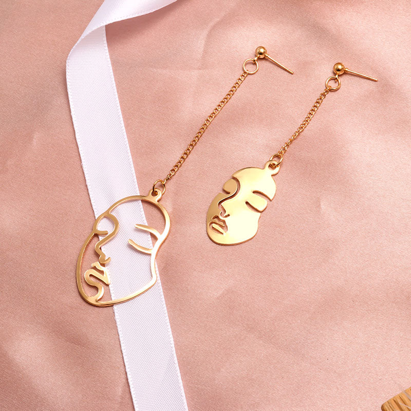X&P New Fashion Round Dangle Drop Korean Earrings