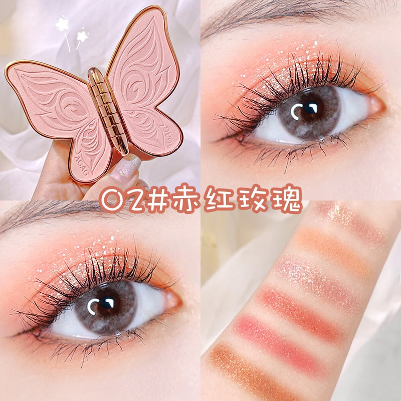 Beauty Brand 6 colors Eyeshadow palette butterfly Eye shadow