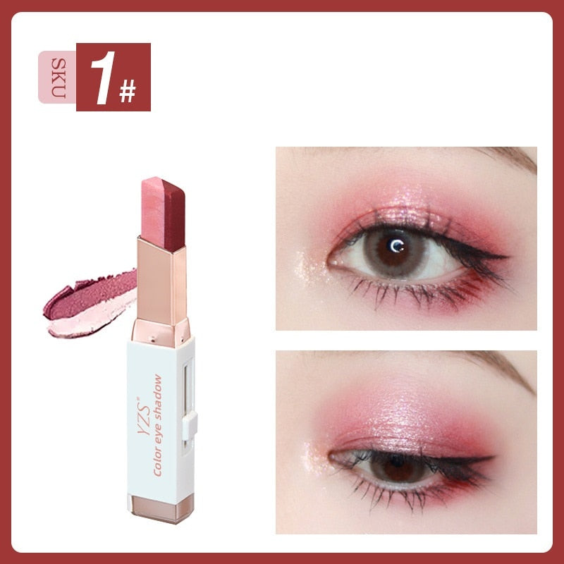 Beauty Cosmetics Two Tone Eyeshadow Bar Makeup Eyeshadow