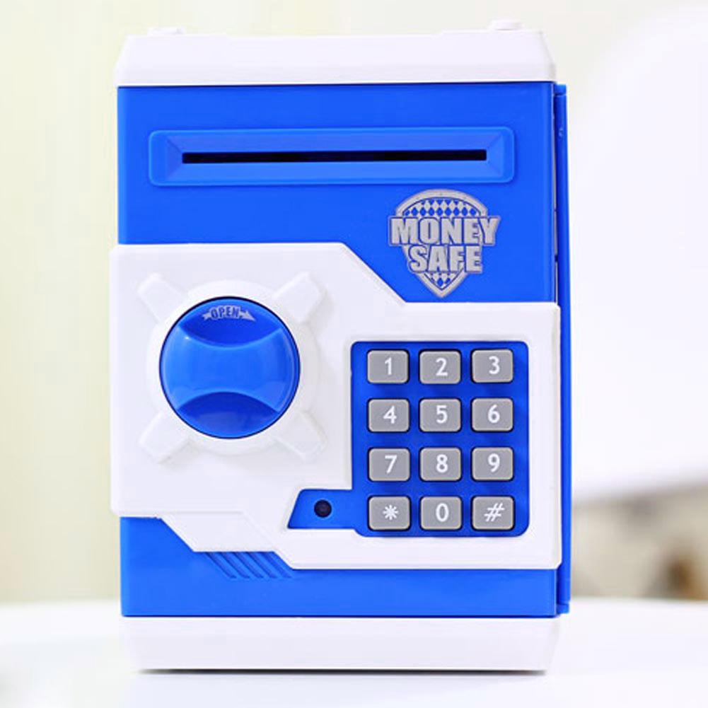 Electronic Piggy Bank ATM Password Money Box Cash Coins