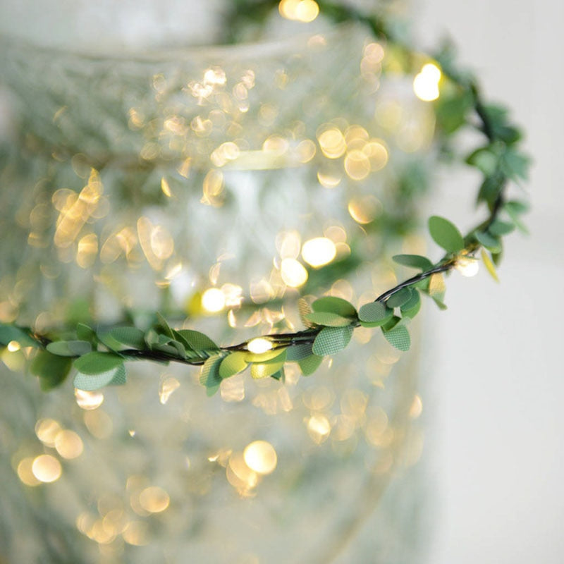 LED Fairy Wood House Light String Garland Christmas Decoration