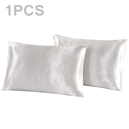 Queen Satin Silk Pillowcase Pillow Case Cover