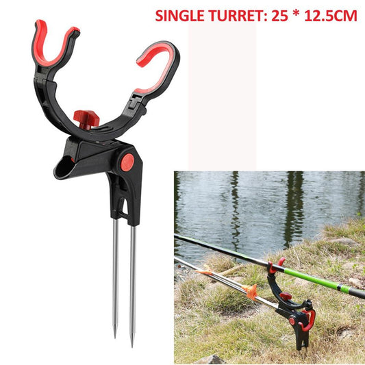 Foldable Automatic Double Spring Angle Fishing Pole Tackle