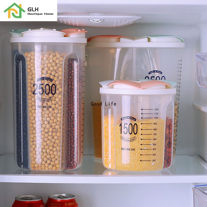 Kitchen food storage Cereal Dispenser Storage Box