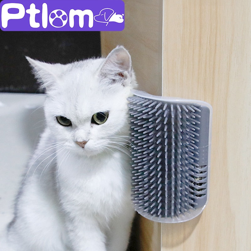 Cat Self Groomer With Catnip Soft Cats Wall Corner
