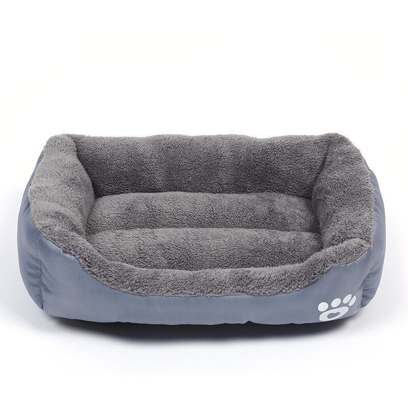 Dogs Bed Basket House  Soft Fleece Warm Bed