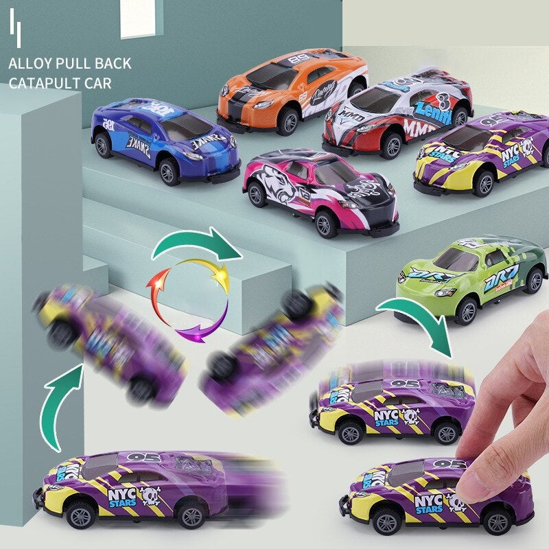 Toy Car Creativity Mini Car Models Kids Toys Pull Back Vehicles Small Game