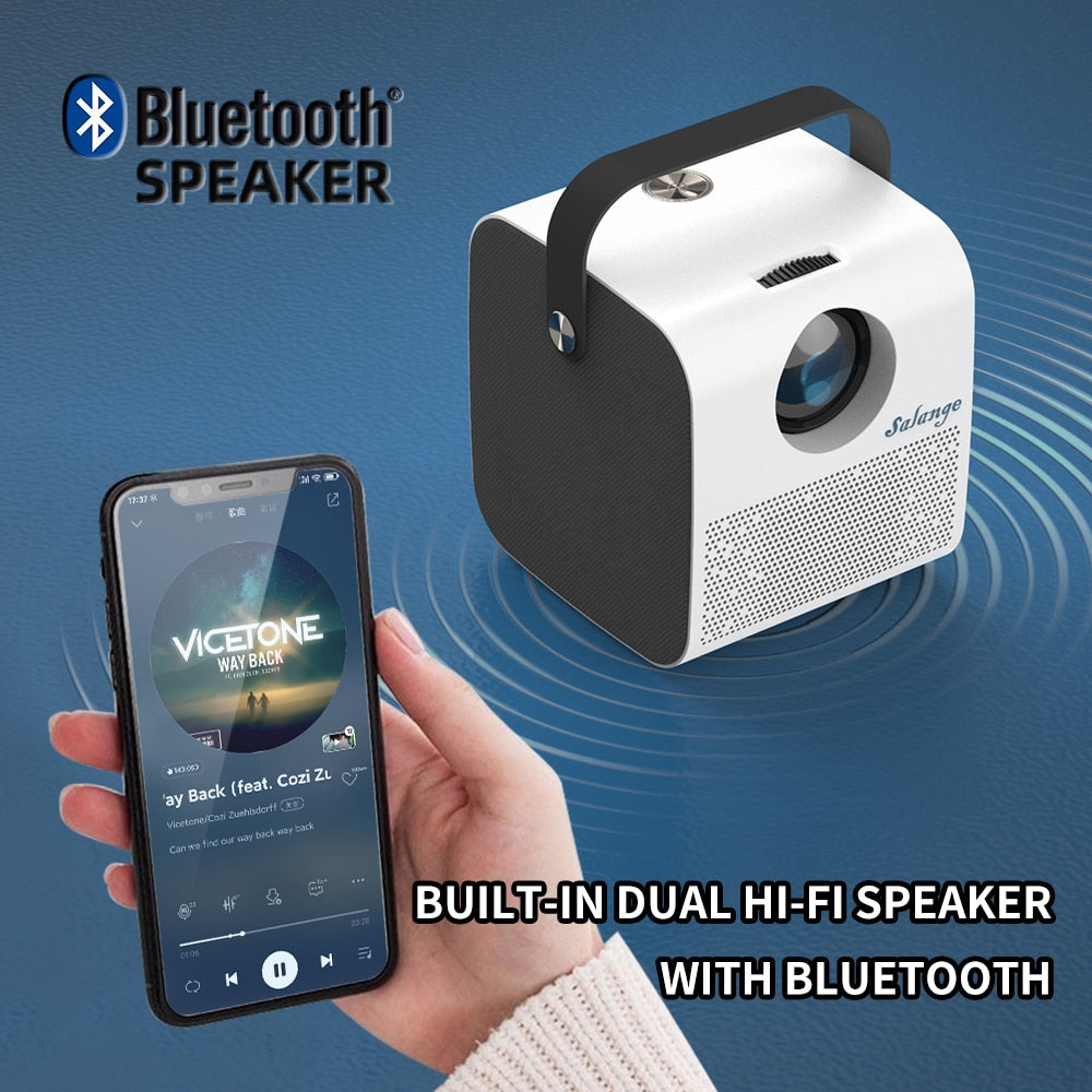 P52 Portable Projector Outdoor Led Mini Bluetooth