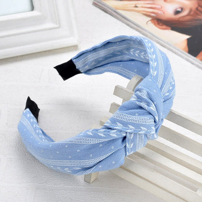 Wide Top Knot Hair Bands For Women Headdress