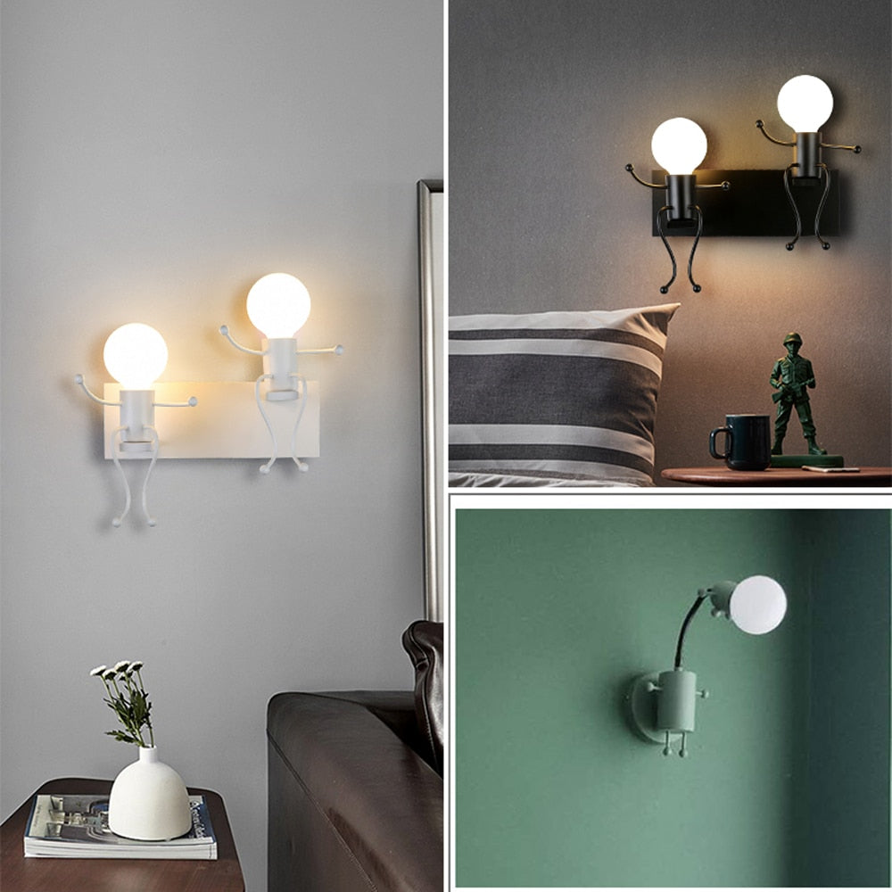 Nodic LED Wall Lamp American Industrial Style Iron Lights
