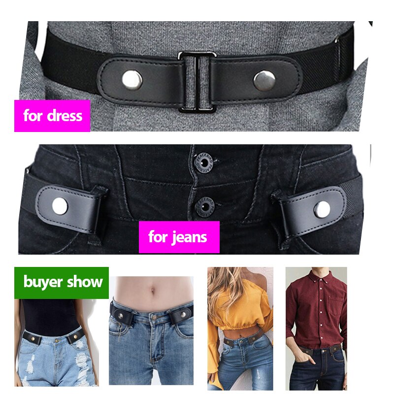Easy Belt No Buckle Mens Jeans Belts For Women