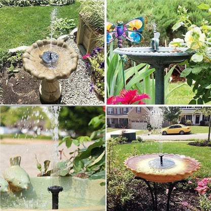 Mini Solar Water Fountain Pool Pond Waterfall Fountain Garden