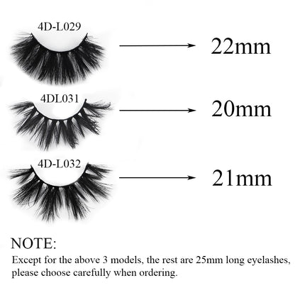 Beauty 8 pairs mink eyelashes 3D dramatic false eyelashes