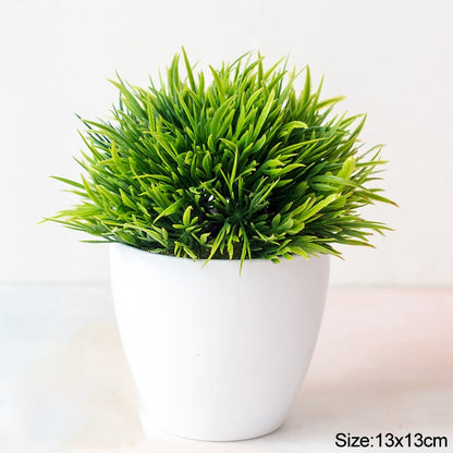 Artificial Plants Bonsai Small Tree Pot Fake Plant Flowers