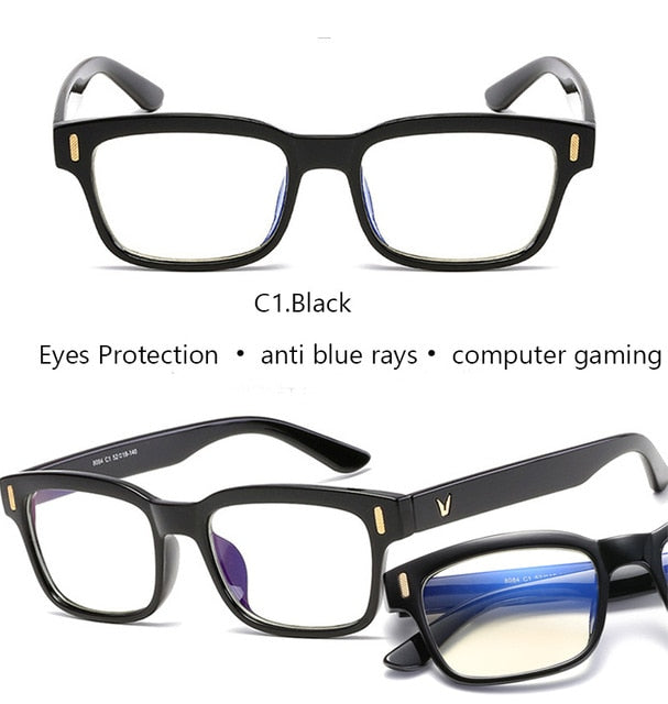 Blue Ray Computer Glasses Men Screen Radiation Eyewear