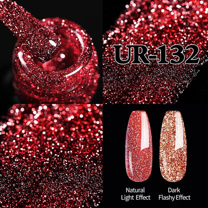 Beauty Sparkling Gel Nail Polish Reflective Glitter Nail Gel