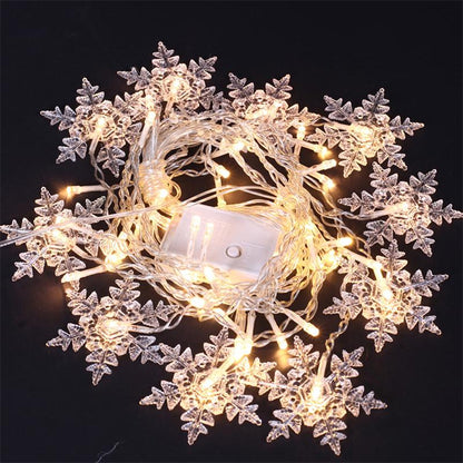 Christmas snowflakes LED String lights Flashing Lights Curtain Light