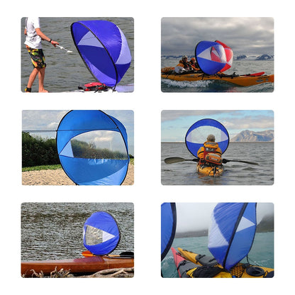 Foldable Kayak Boat Wind Sail Summer Surfing Wind Paddle