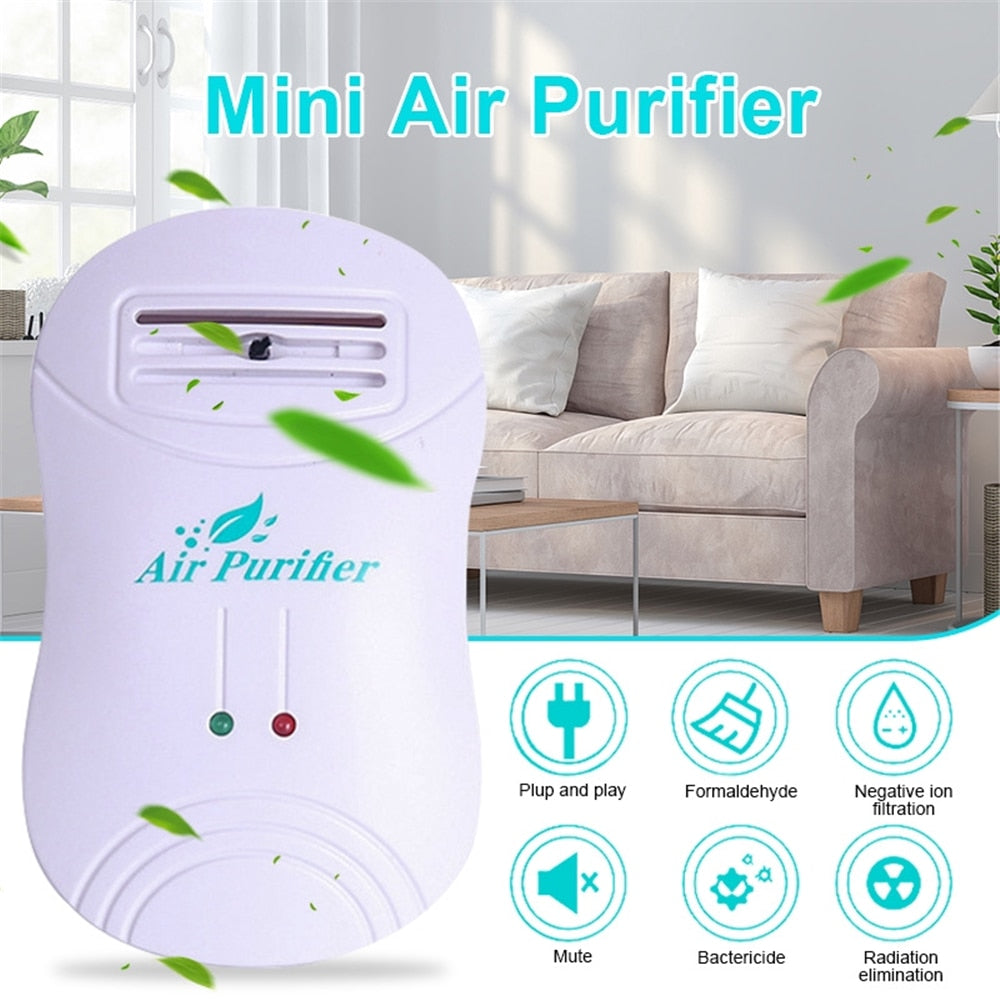 Air Purifier For Home Negative Ion Generator Air Cleaner