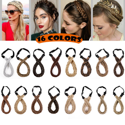 Fishbone Braids Twist Elastic Hair Headband