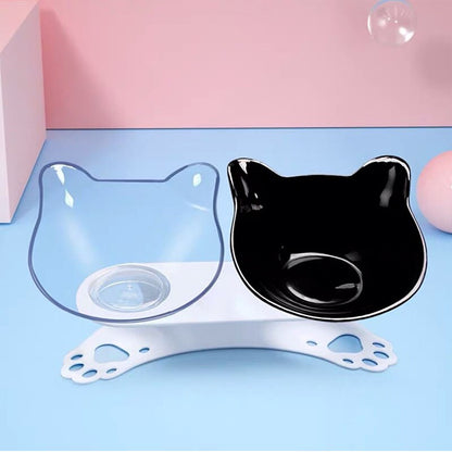 Non Slip Double Cat Bowl Dog Bowl Pet Feeding