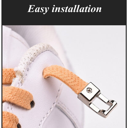 1 Second Quick Elastic Shoelaces Flat Shoe laces No Tie
