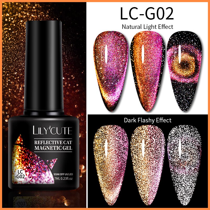 Beauty Flowing Cat Magnetic Gel Polish Semi Permanent Glitter