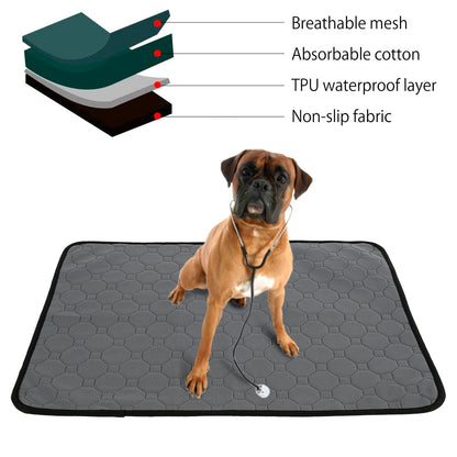 Anti slip Dog Pee Pad Blanket Reusable Absorbent Pad