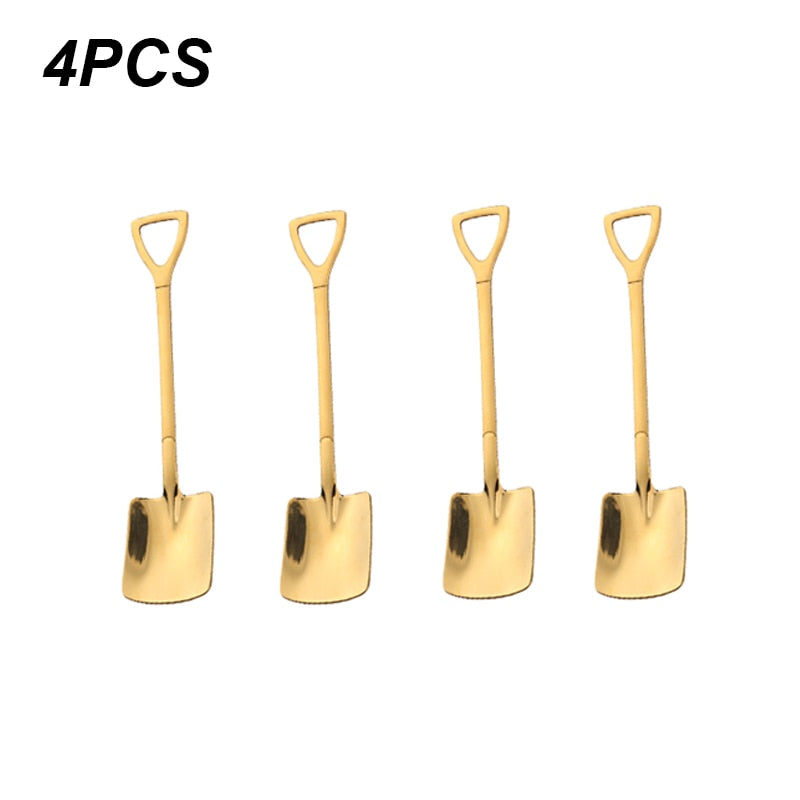Shovel Spoons Stainless Steel Teaspoons Tableware