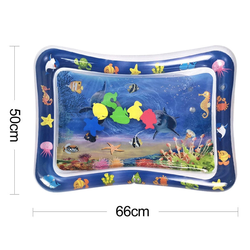 Baby Water Play Mat Inflatable Infant Tummy Time Playmat