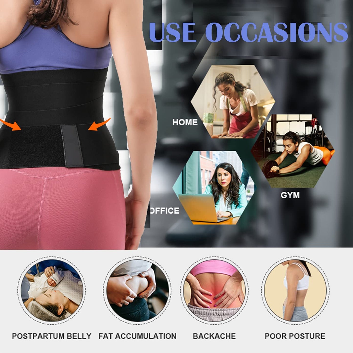 Invisible Wrap Waist Trainer Women Slimming Tummy Belt