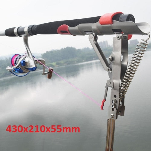 Foldable Automatic Double Spring Angle Fishing Pole Tackle
