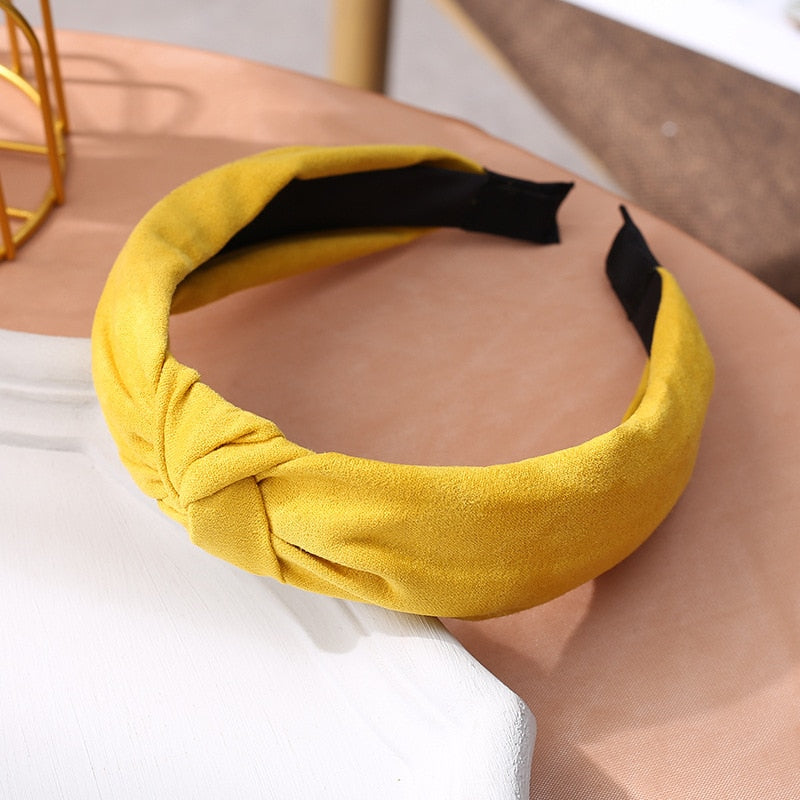 Wide Top Knot Hair Bands For Women Headdress