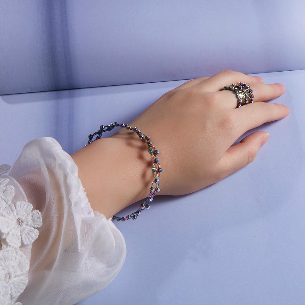 2 In 1 Magic Retractable Ring Bracelet Creative Stretchable