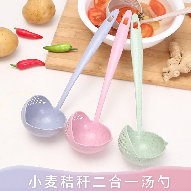 2 In 1 Kitchen Accessories Cooking Long Handle Spoon