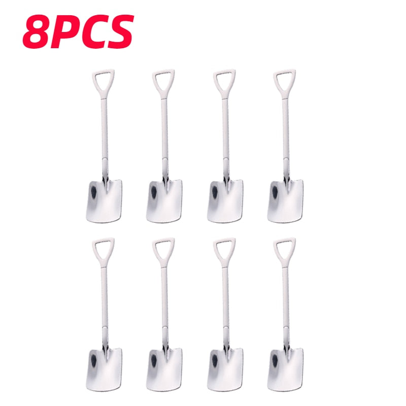 Shovel Spoons Stainless Steel Teaspoons Tableware