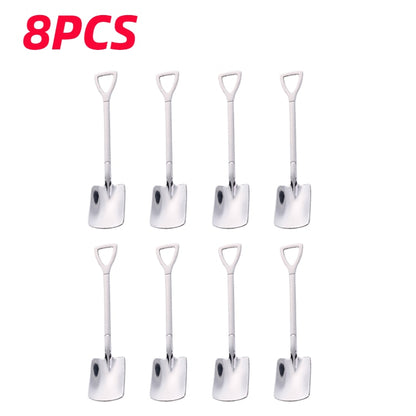 Shovel Spoons Stainless Steel Teaspoons Tableware