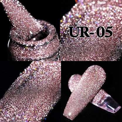 Beauty Sparkling Gel Nail Polish Reflective Glitter Nail Gel