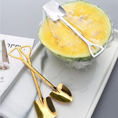 Shovel Spoons Stainless Steel Teaspoons Tableware