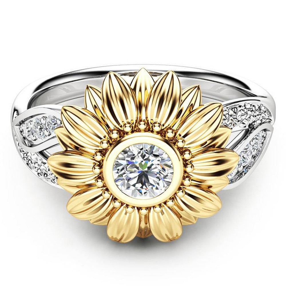 New CZ Stone Fashion Jewelry Crystal Wedding Rings