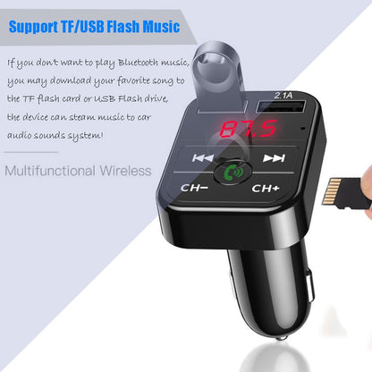 Car Bluetooth 5.0 FM Transmitter Wireless Handsfree