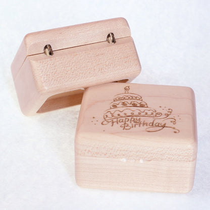 Handmade Wooden Happy Birthday  Music Box