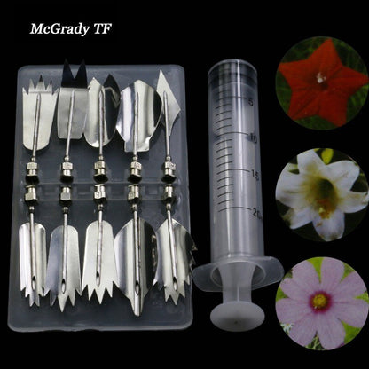 10pieces set 3D Jelly Flower Nozzle Syringe