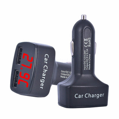 Newest Car Charger Dual With Voltage Meter Tester