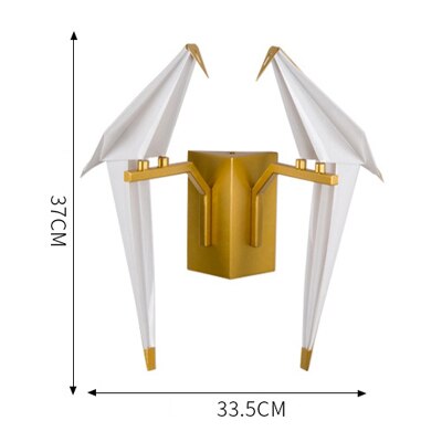 Nordic aisle bedside wall lighting lamp Paper crane