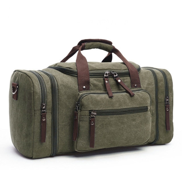 Canvas Travel Bags Large Capacity Carry On Luggage Bags