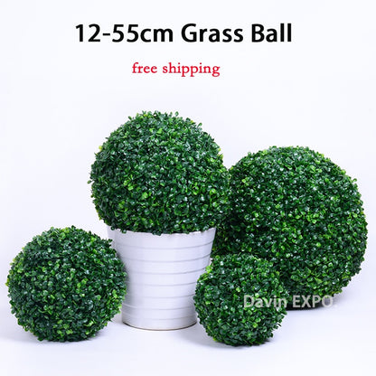 New Artificial Grass Topiary Kissing Ball Hanging Ball