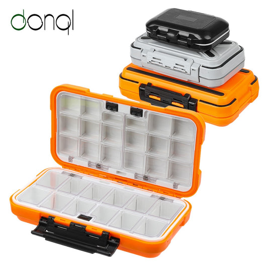 DONQL Fishing Tackle Box Waterproof Double