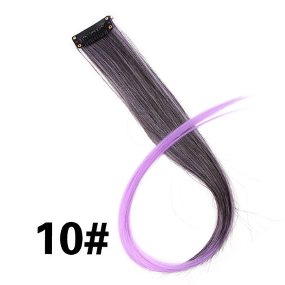 Beauty Synthetic Hair Extensions With Clips Heat Resistant